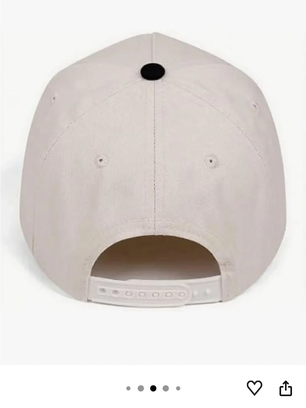Mommin' Embroidered Two-Tone Baseball Cap - Beige & Black